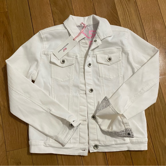 Vineyard Vines Girl’s White Jean Jacket